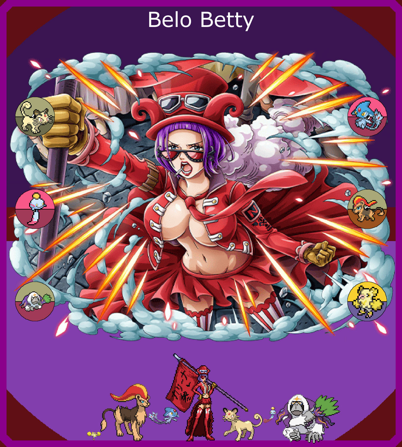 Belo Betty Pokemon X One Piece Team By Luxrayheart On Deviantart