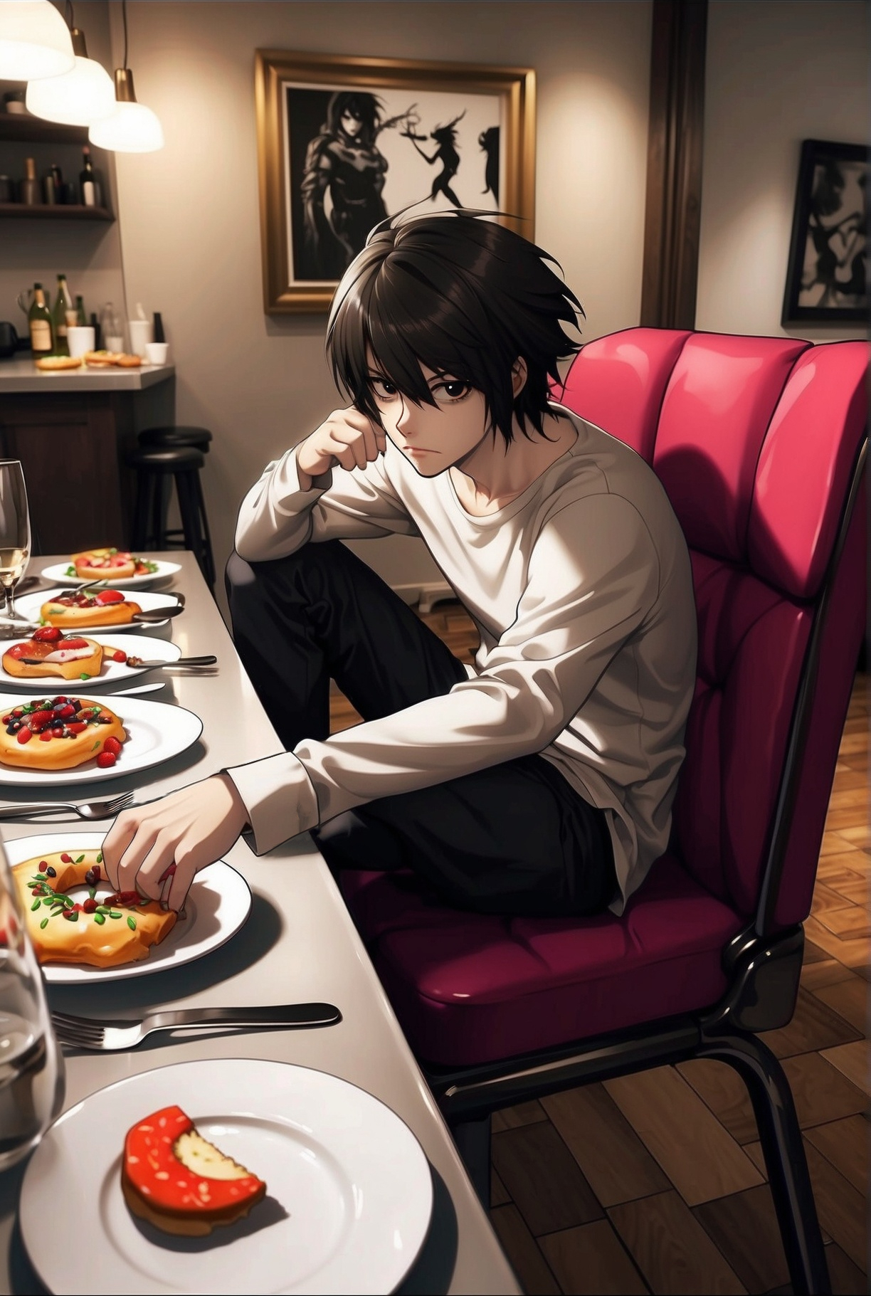 L From Death Note Snacks L and his passion for sweets | Death Note by JMasaryk on DeviantArt