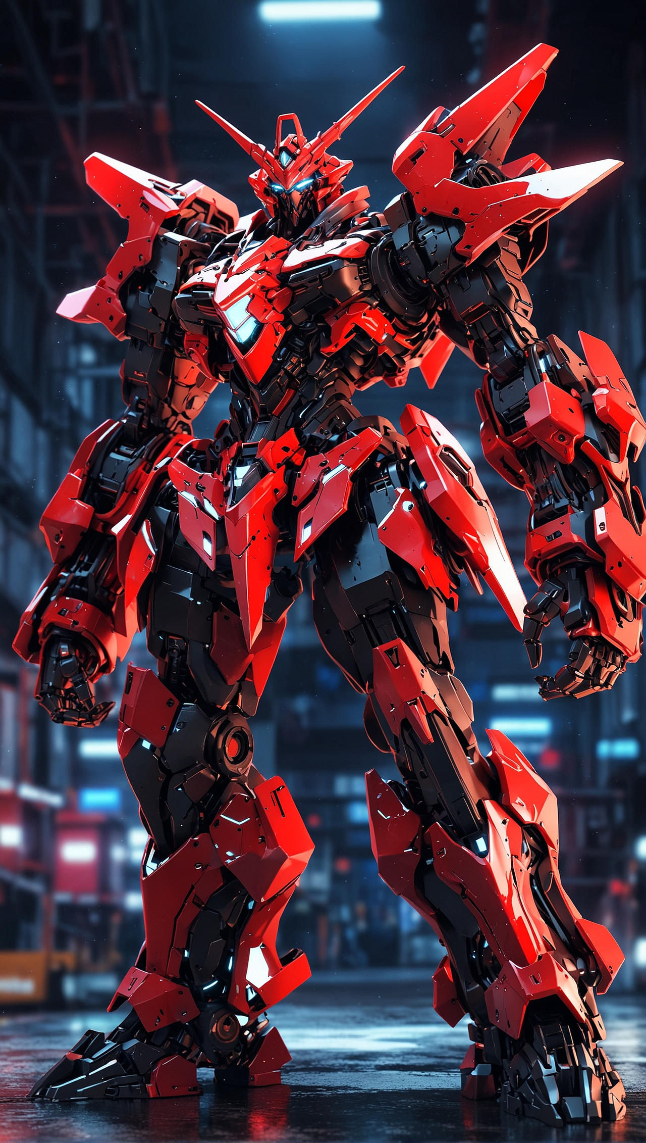 Rust Red Mech Red and Back Mecha Robot by JMasaryk on DeviantArt