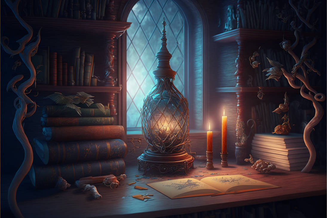 A Wizard's Study by AlianneDonnelly on DeviantArt