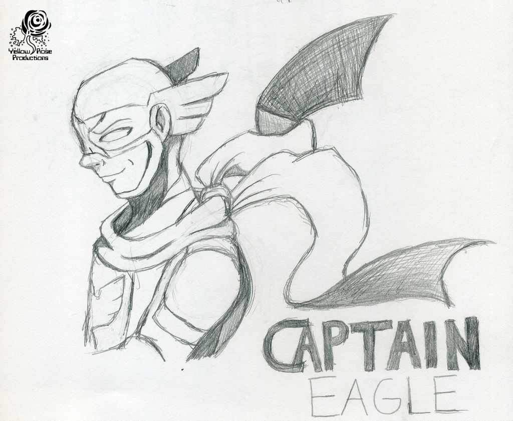 Captain Eagle Pencil Drawing