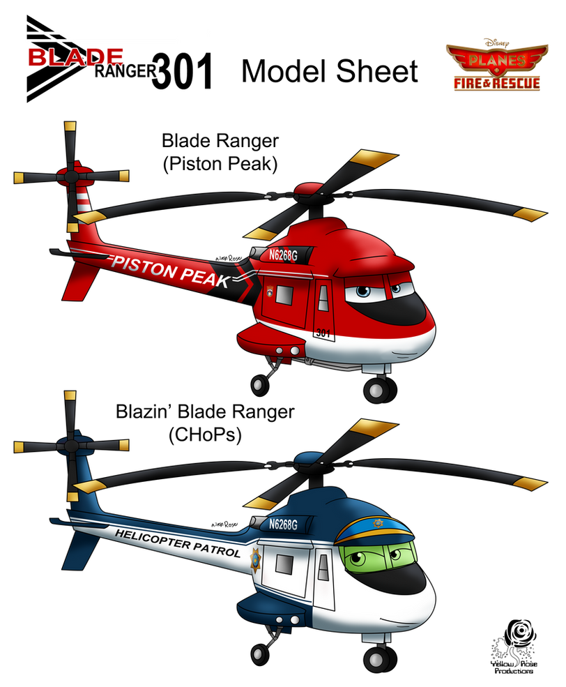 Planes Fire and Rescue: Blade Ranger Model Sheet by Aileen-Rose on ...