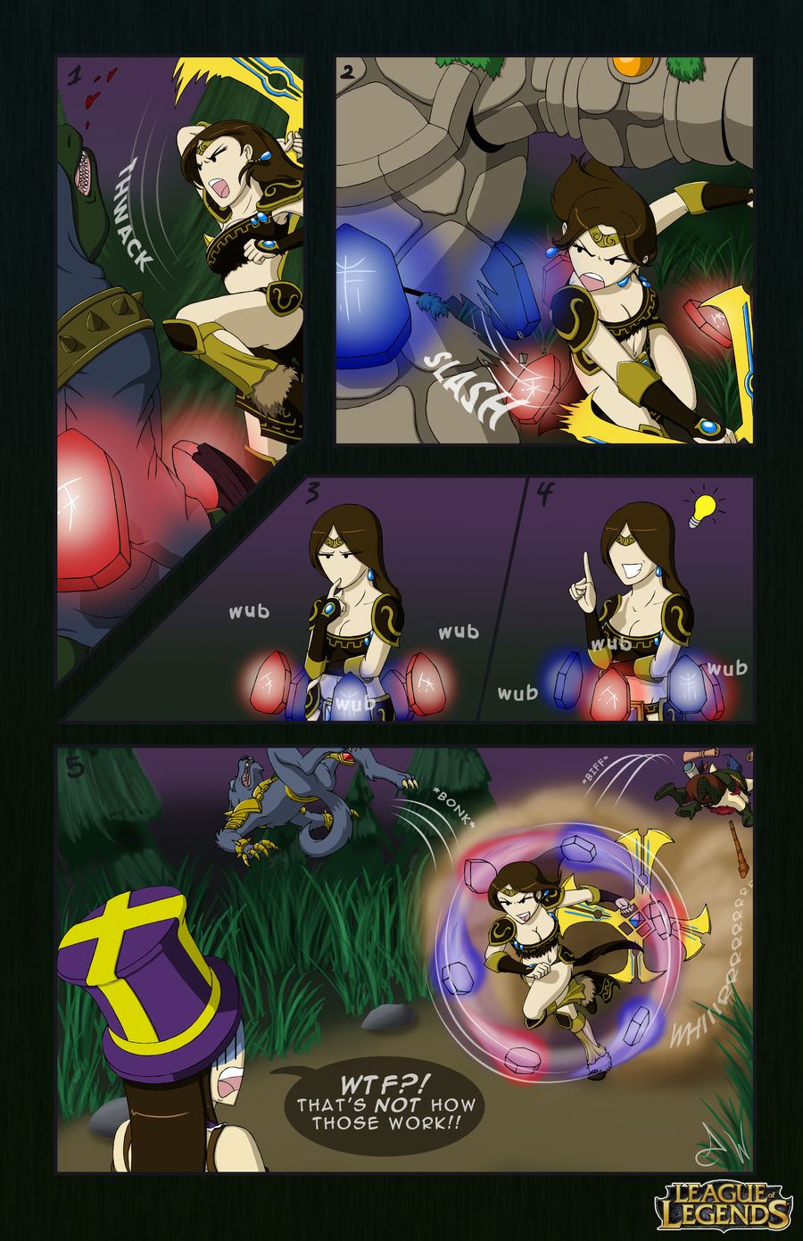 LoLz Comic Entry: Sivir's New Defense