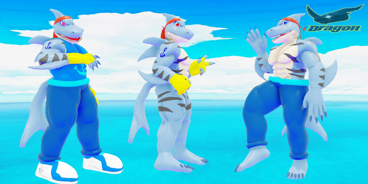 Xmon Rear (MMD) Ancor Shark Xmon by Tysondragon on DeviantArt