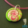 Polymer Clay Spiral Pendant