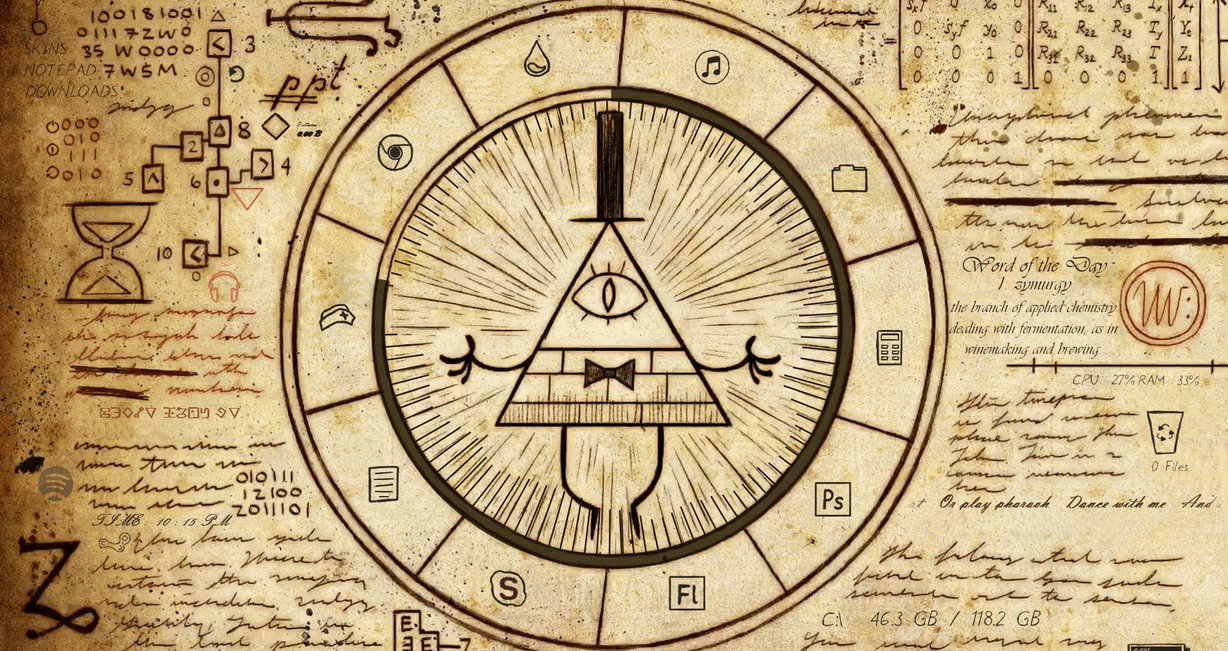 My Bill Cipher Rainmeter Set-Up by Kro-and-Yams on DeviantArt