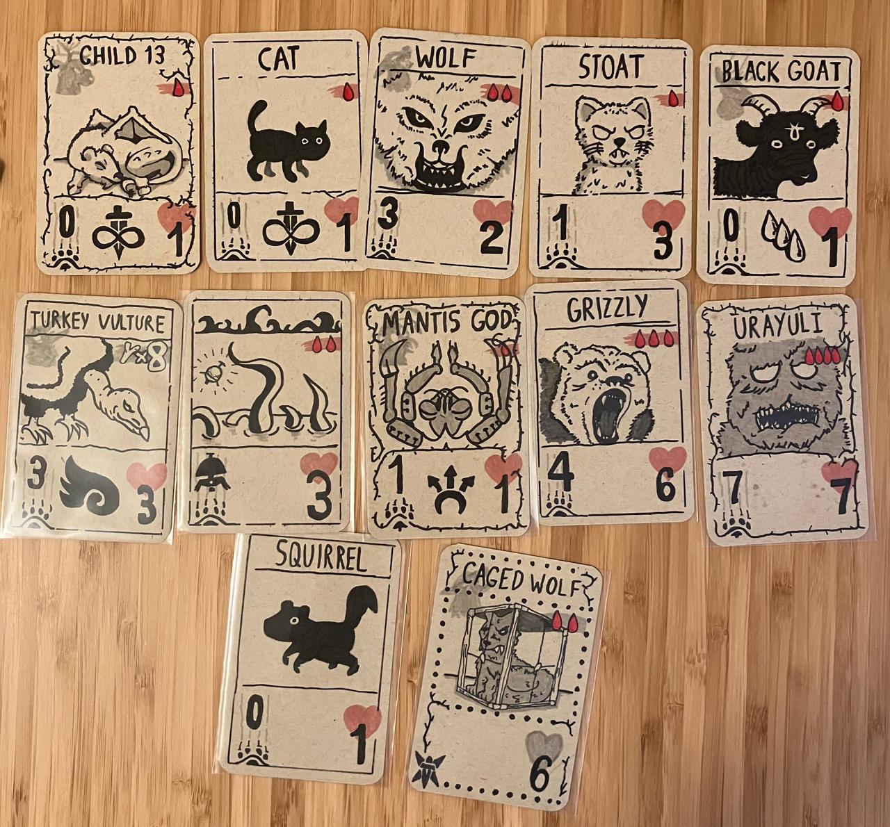 Handmade Inscryption cards by Aw-colorcat on DeviantArt