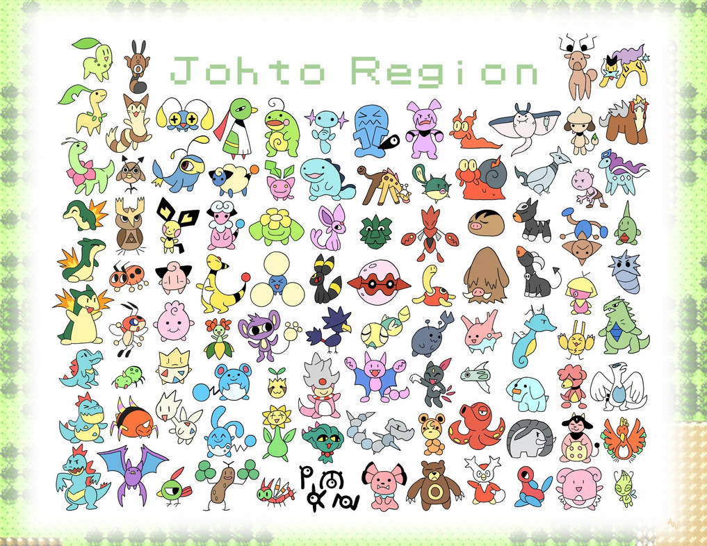 Every Second gen Pokemon by Awcolorcat on DeviantArt