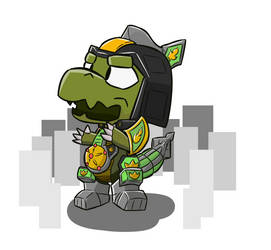 Wonderboy Art ~ Dragonzord-Man