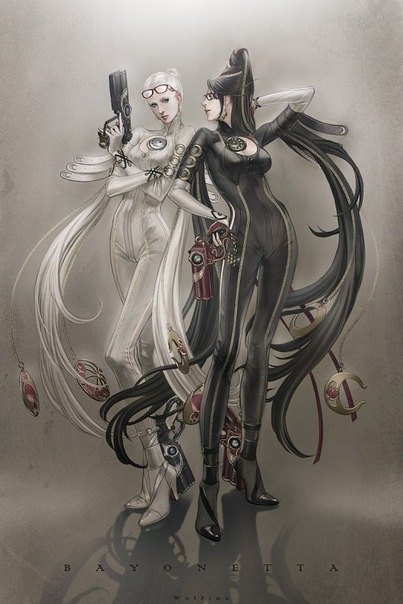 Jeanne and Bayonetta by Wolfina