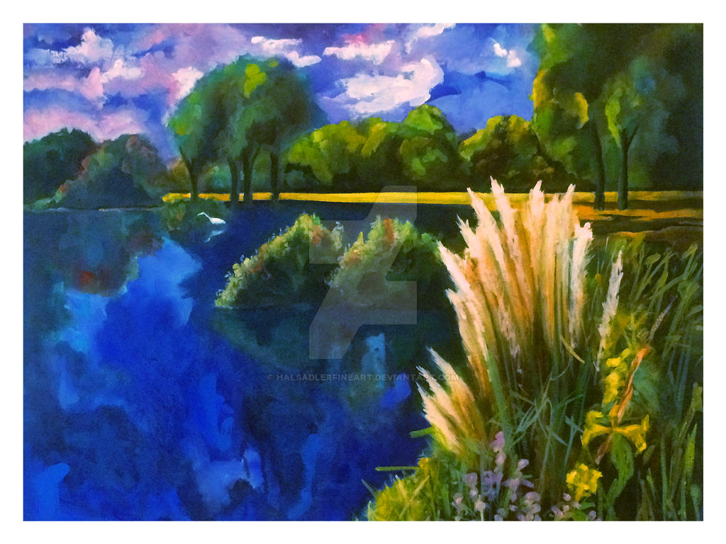 Cattails by HalSadlerFineArt on DeviantArt
