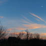 Moon at sunset