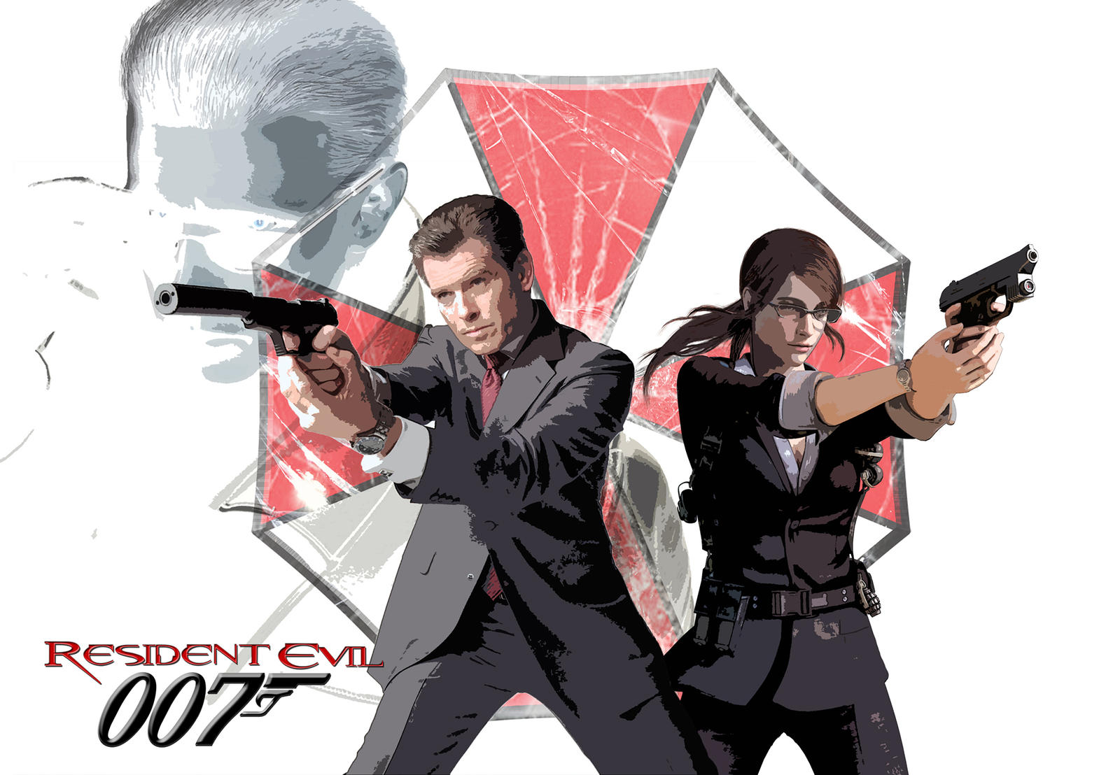 Resi Evil 007 - Claire and Bond Side-by-side