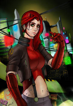 Cyberpunk Scarlet Witch 
