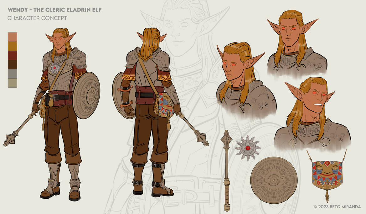 The Cleric of Selune by bob-santiago on DeviantArt