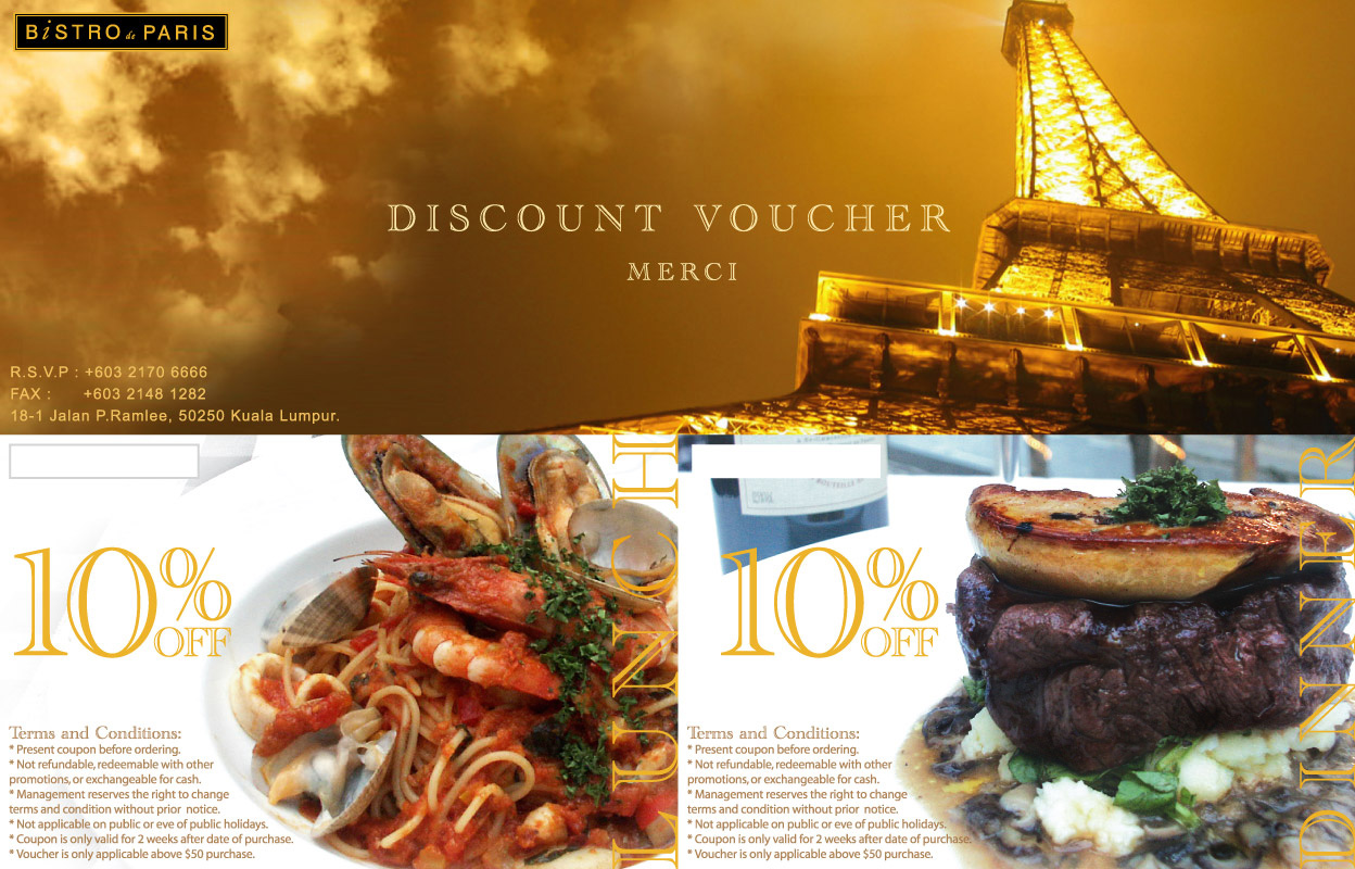 Voucher-Bistro de Paris