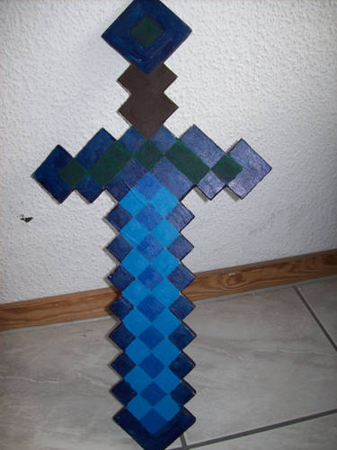 Minecraft Diamond Sword REDESIGNED! by shad-brooks on DeviantArt