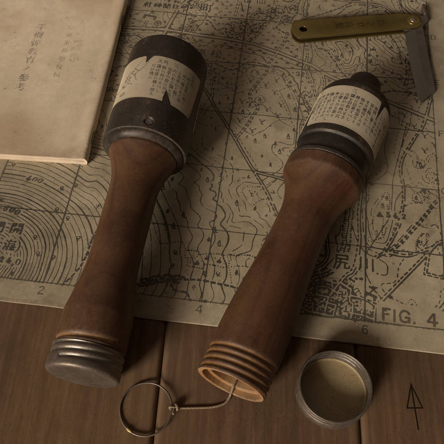 WW2 Japanese Type 98 A and B grenade by KnightGalahad4560 on DeviantArt