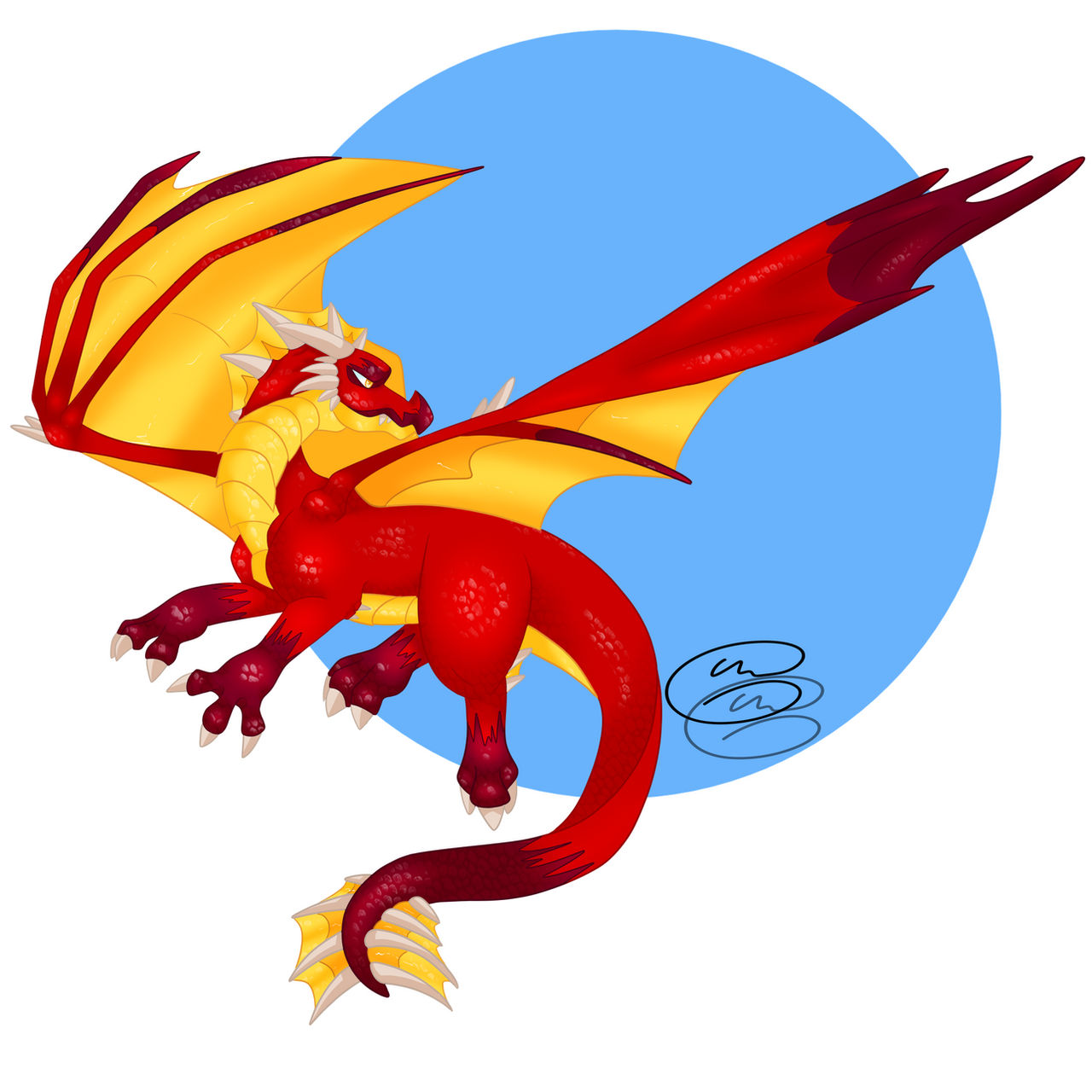 Fire dragon by MasterGlucose on DeviantArt