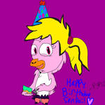 Happy Birthday Chickadde-Senpai! by PeanutButterDrawer