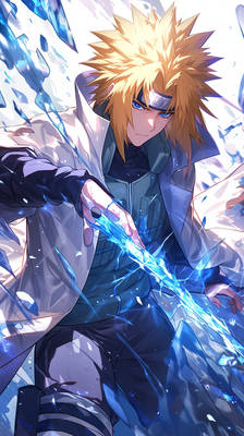 Minato Namikaze fused with Admiral Aokiji