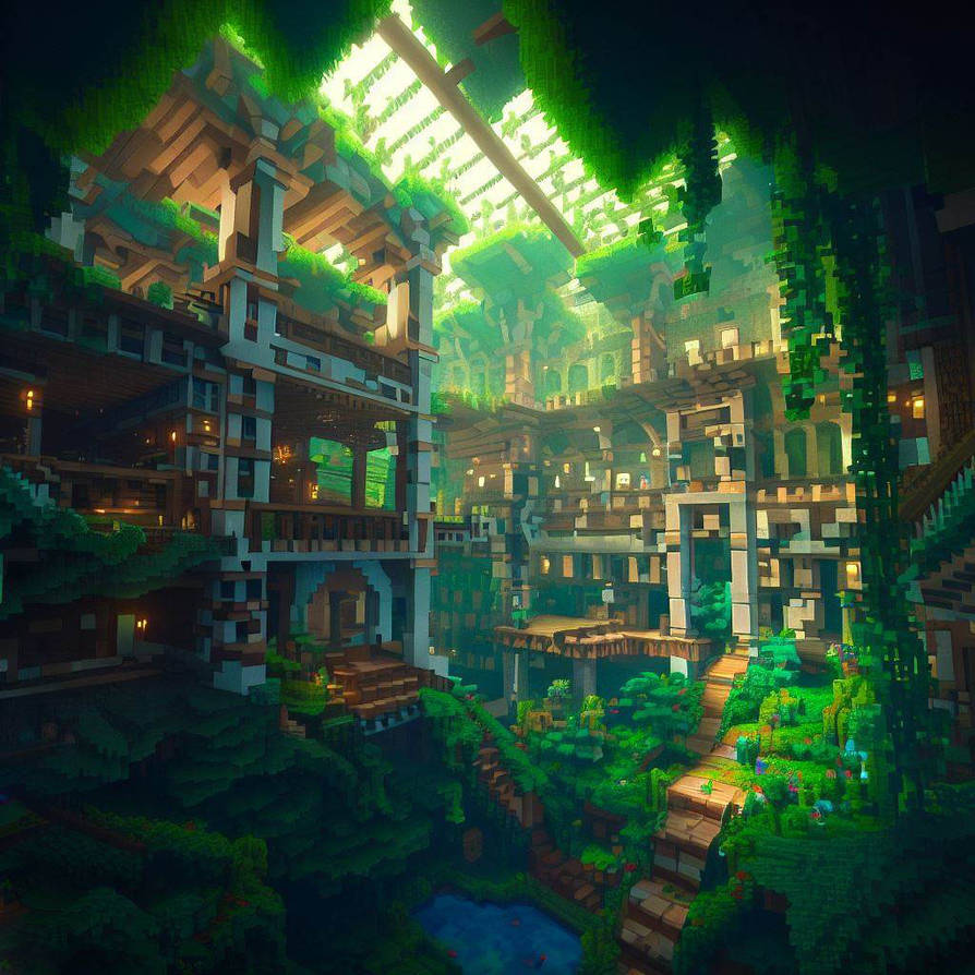AI minecraft base 3 by JA2H on DeviantArt