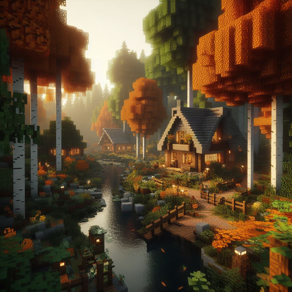 AI Minecraft Autumn 3 by JA2H on DeviantArt