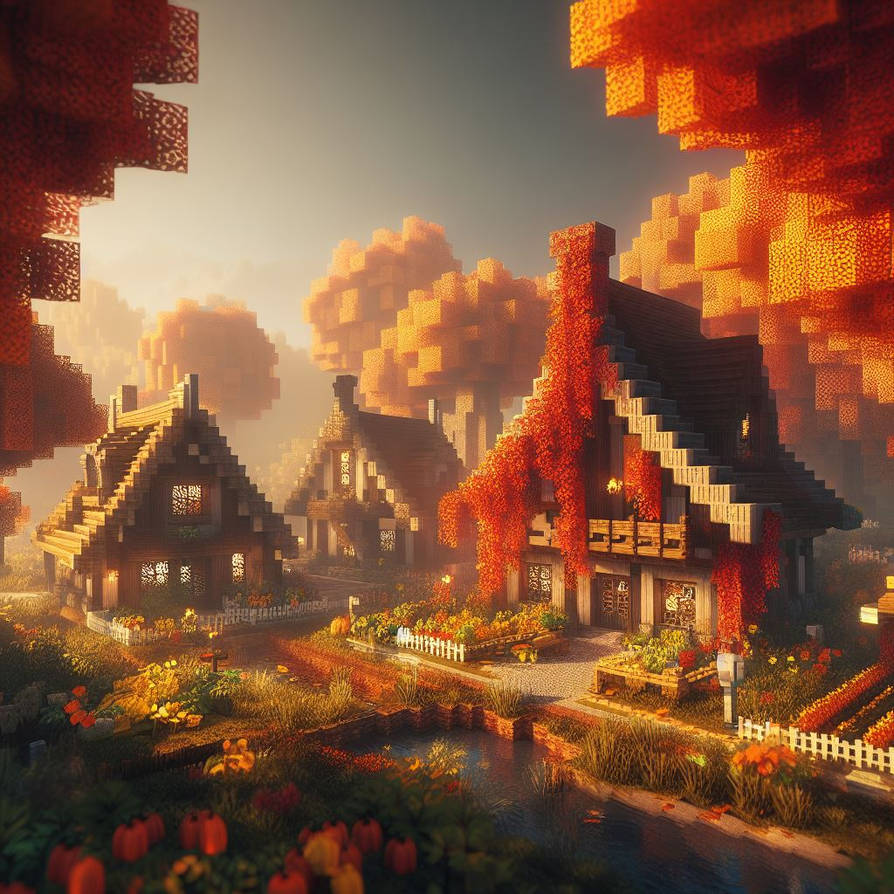 AI Minecraft autumn 4 by JA2H on DeviantArt
