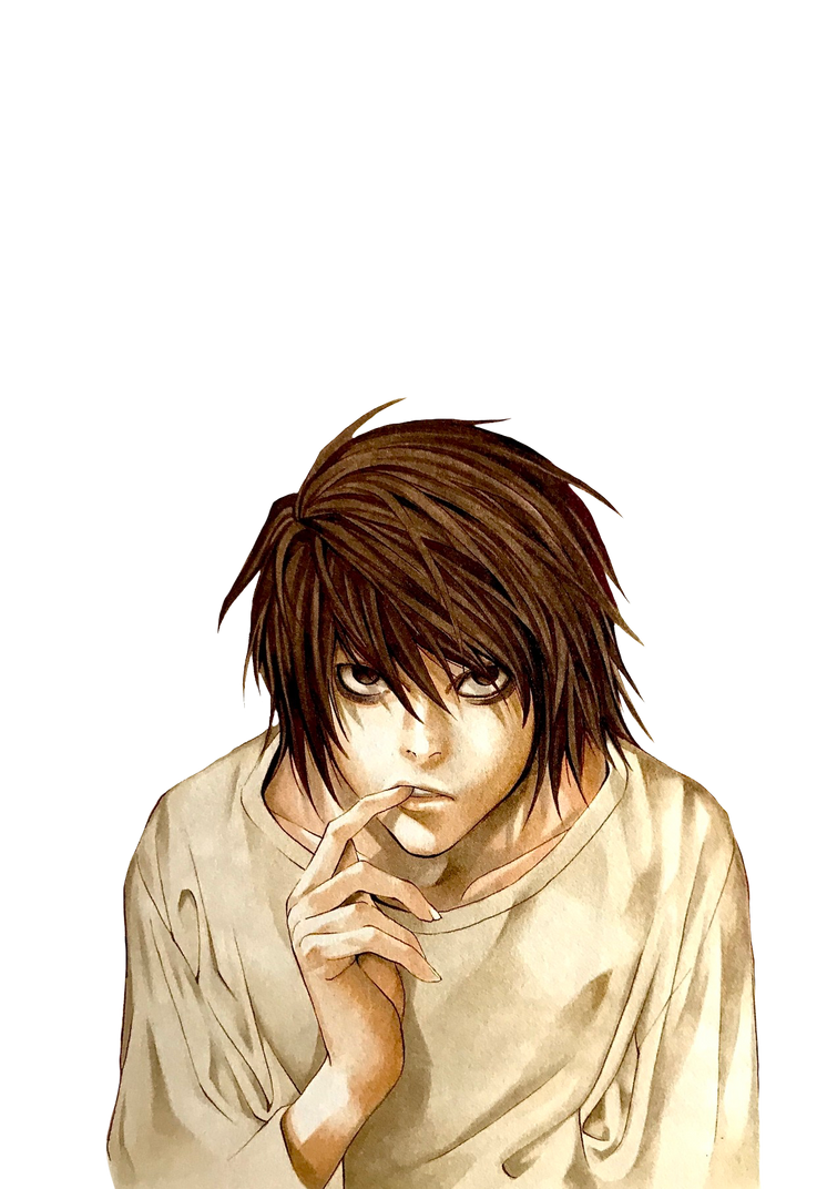 L Lawliet (Death Note) render by squirrel-ghost on DeviantArt