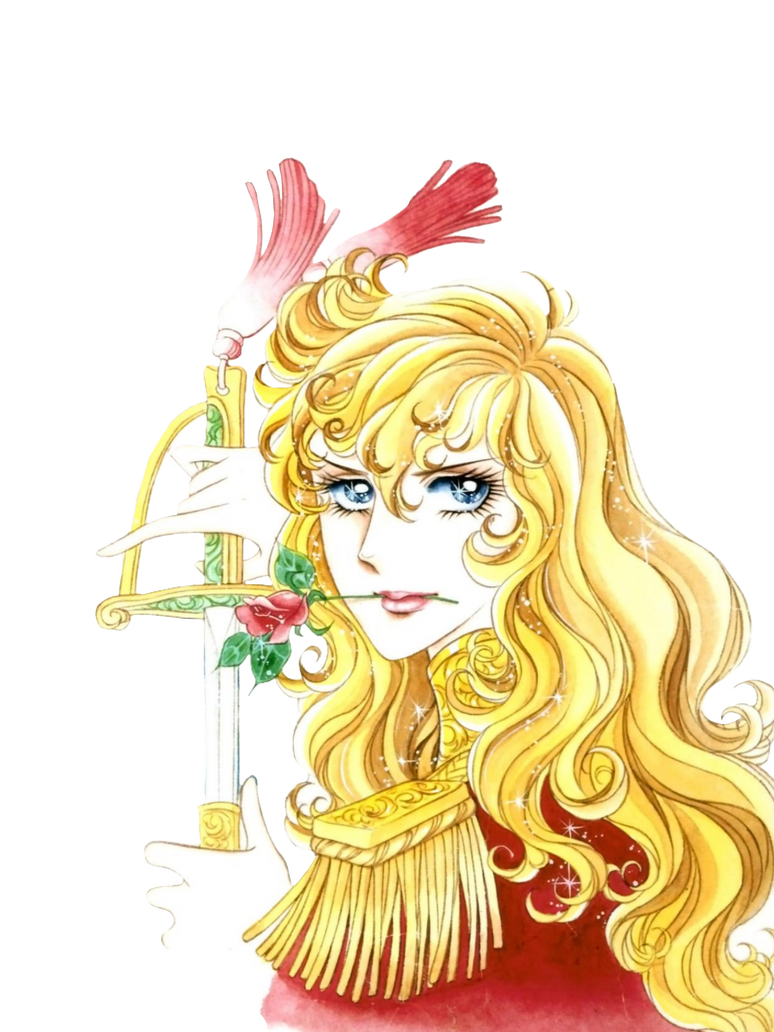 Lady Oscar (The Rose of Versailles) render by squirrel-ghost on DeviantArt