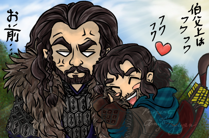 I love your coat, Fluffy Uncle Thorin! COLORED