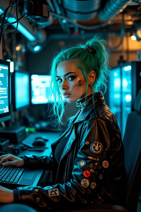 Female Hacker Rapper Cyberpunk hacker girl by Badassuncle24 on DeviantArt