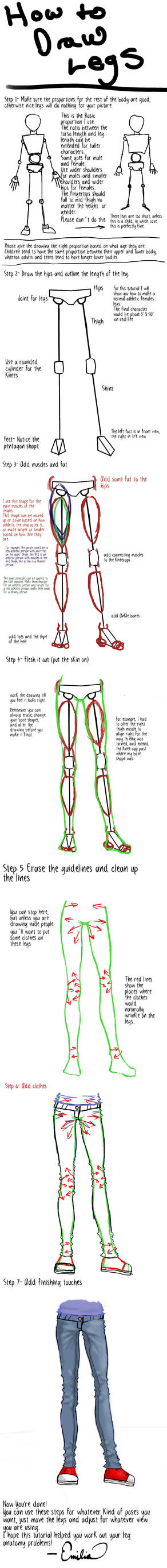 How to Draw Legs Tutorial by EmiliaArgon