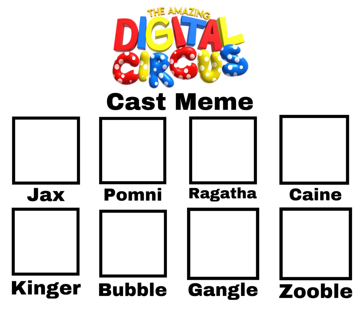The Amazing Digital Circus cast meme by TurkishAutismGaming on DeviantArt