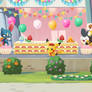 Pikachu and eevee in cafe remix.