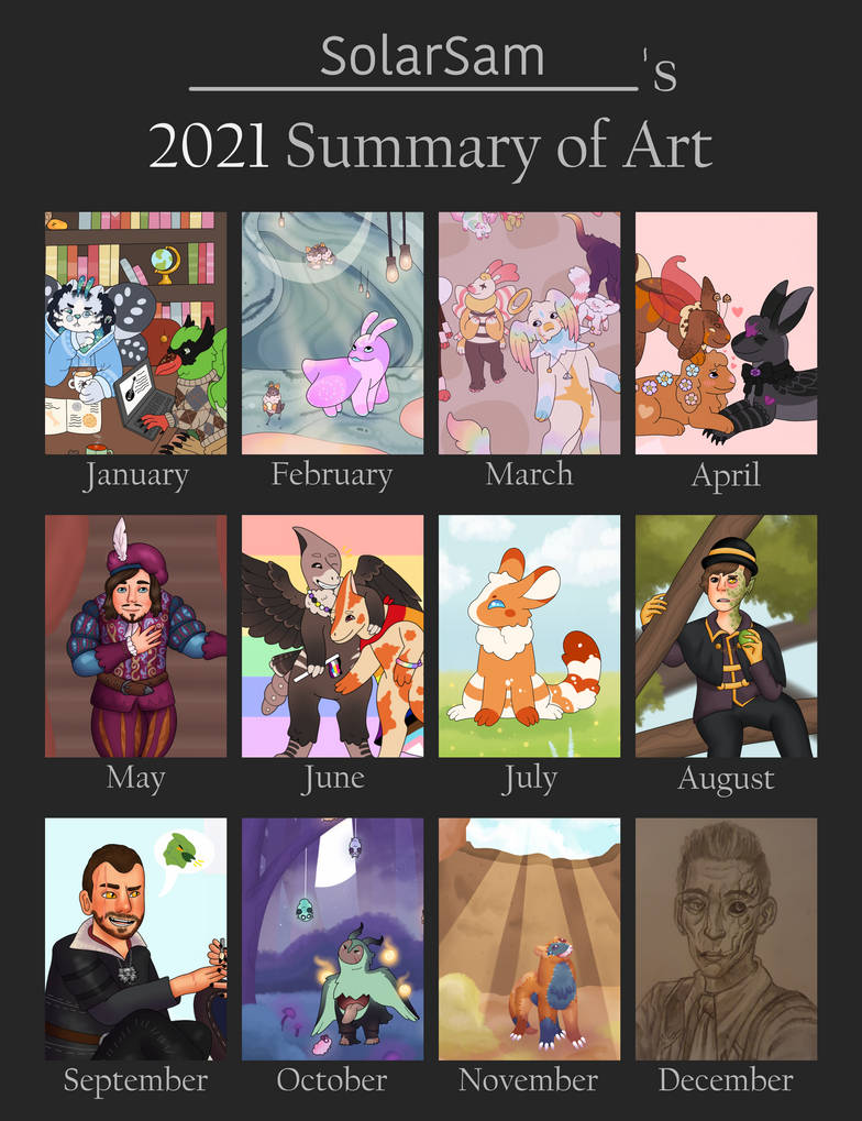 2021 Summary of Art by Solar-Sam on DeviantArt