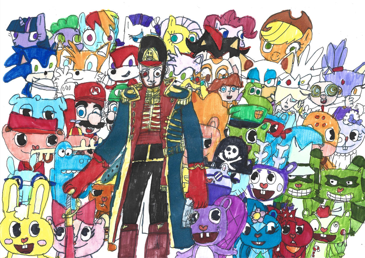 Colorful Character Crossover By Slainetheartist On Deviantart