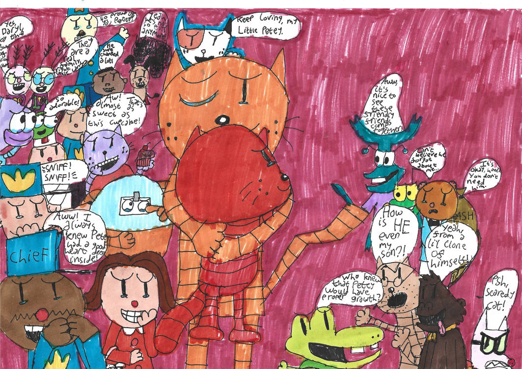 Father's Day with Petey and Li'l Petey by SlainetheArtist on DeviantArt