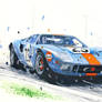 Ford GT40 sideways