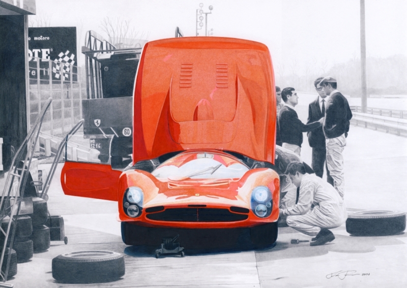 Ferrari 330 P3 testing