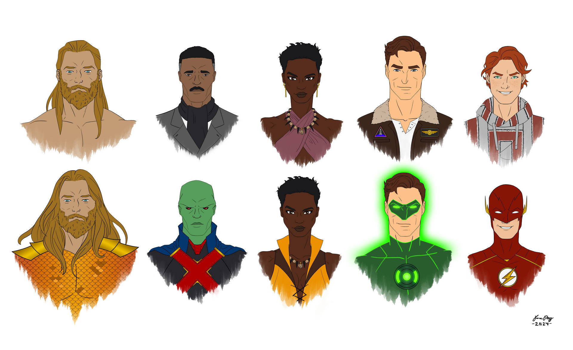 Random Comic Character DC | Portraits 2 by thatKONNORguy on DeviantArt