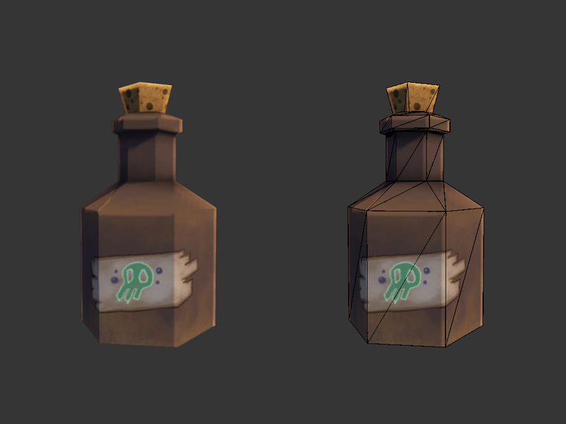 Poison flask .