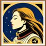 Art deco astronaut