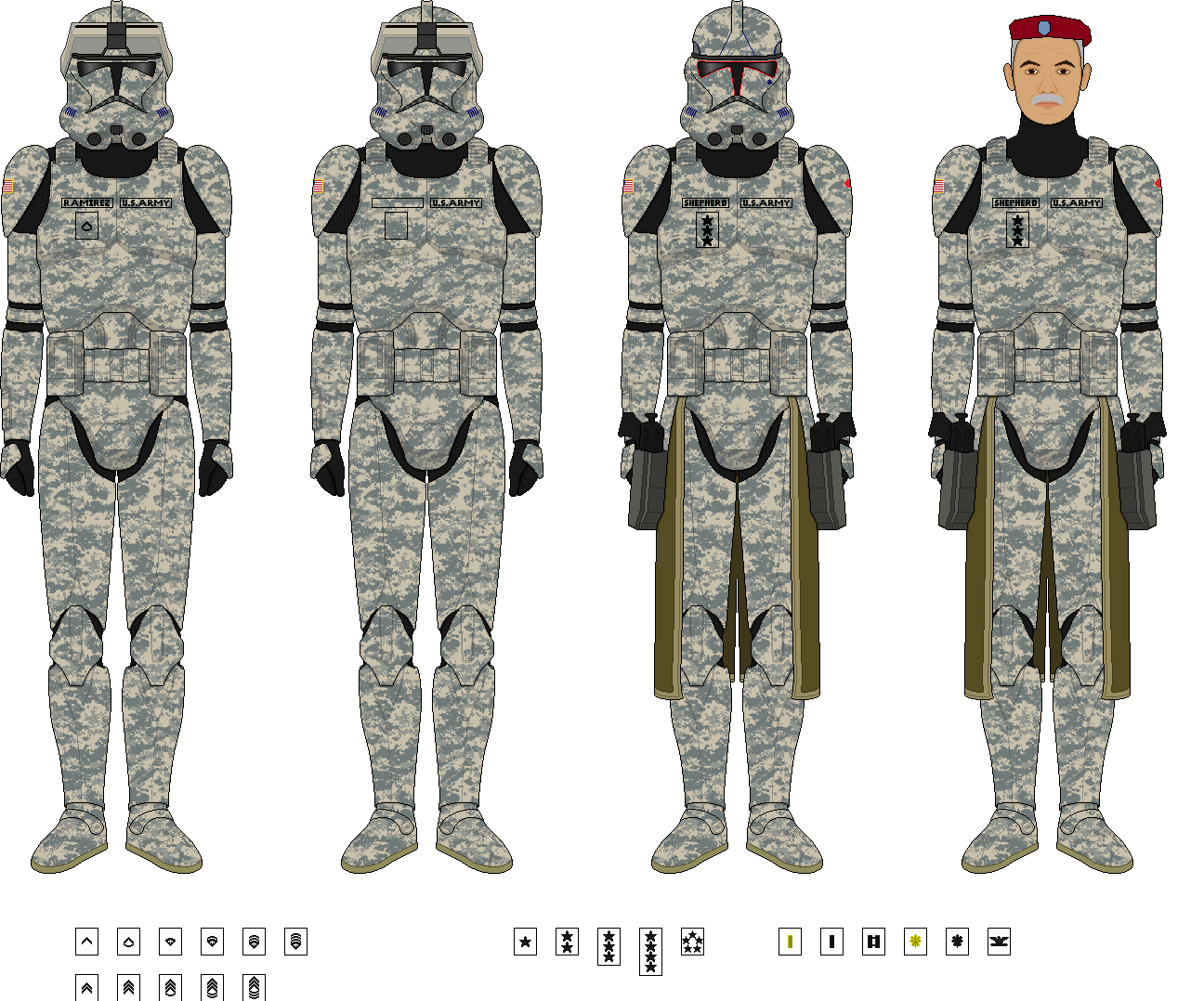 commander shepherd, private ramirez, and blank by Joseph4Lego on DeviantArt