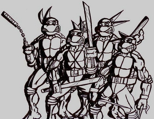 TMNT BW