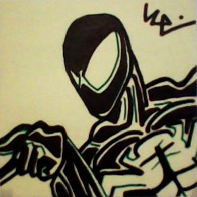 Symbiote Spiderman Post-It