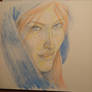 Colored pencil portrait