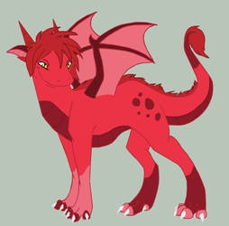 Red baby dragon