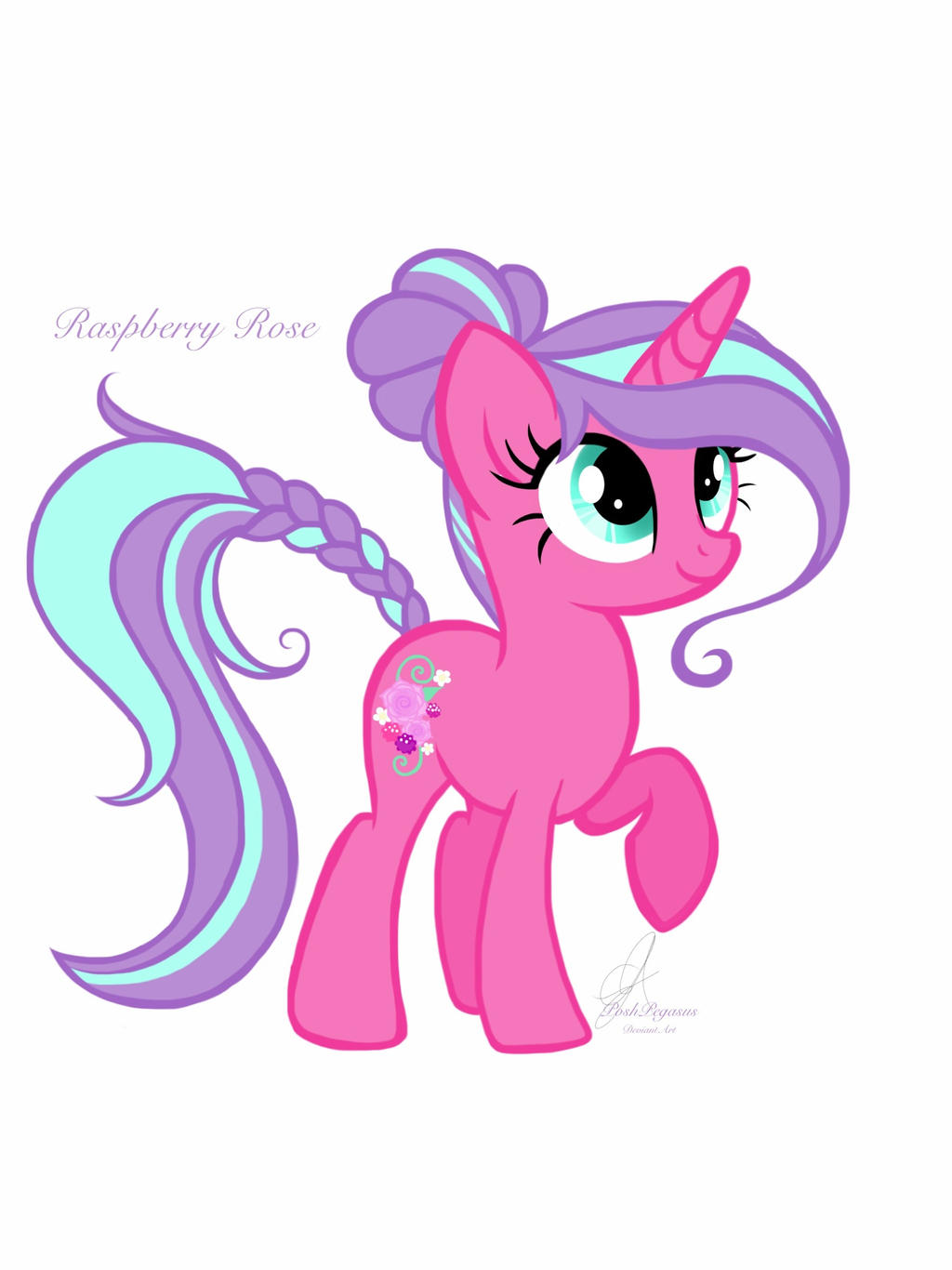 MLP Raspberry Rose by PoshPegasus on DeviantArt
