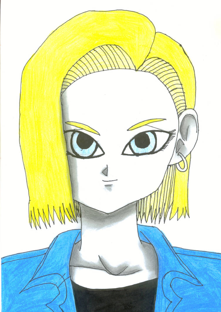 Android 18 Easy Draw Android 18 drawing by MilleniumRing on DeviantArt